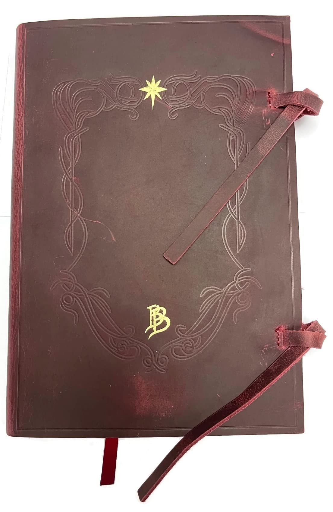 Bilbo Libro in pelle rossa Westmarch Replica Bard's Tale Story in Hobbiton Memoir, Rosso