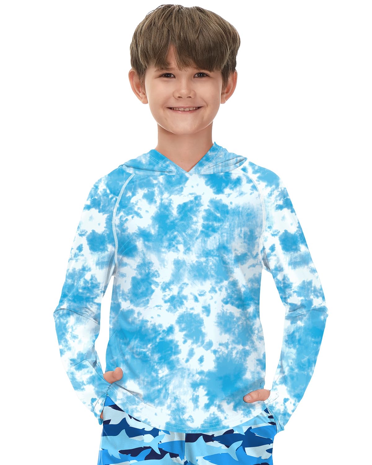 Rashguard à capuche garçon pour protéger la peau sensible du soleil - 7