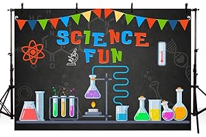 MEHOFOTO Science Birthday Party Photography Backdrop