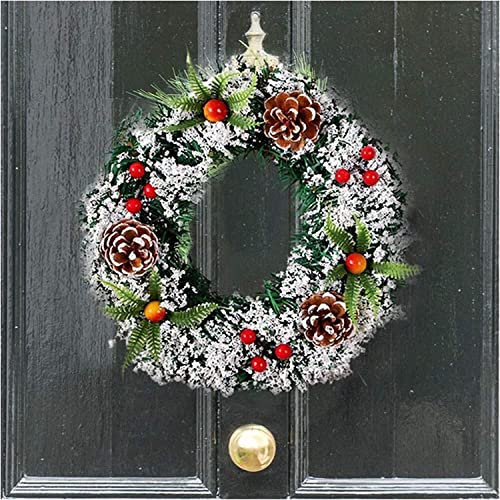 Couronnes d'anneaux de fleurs de Noël YZCIS : ne perdez plus de temps à décorer - 4