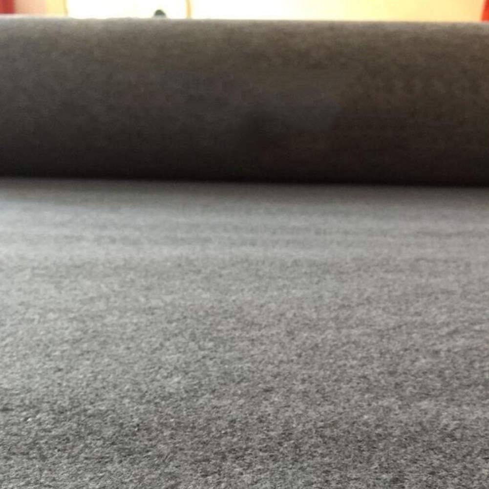 InLiMa Hochzeitsgang-Teppich, grau, verdickt, 5,5 mm lang, Rollenteppich, geeignet for Treppen, Büro (Color : Gray, Size : 1x5m)