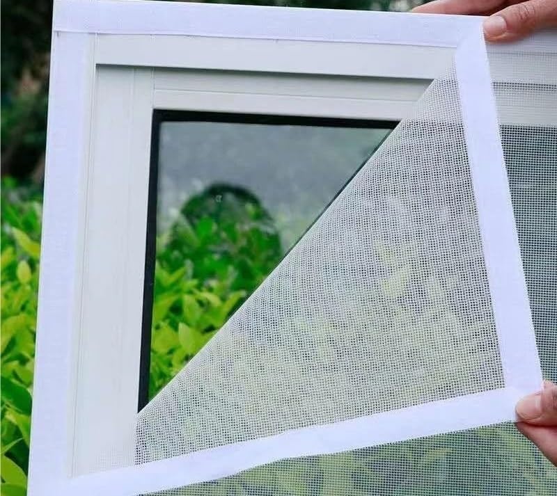Mosquiteras blancas para refrescar tu salón sin mosquitos con panel adaptable de 75-155 cm 3