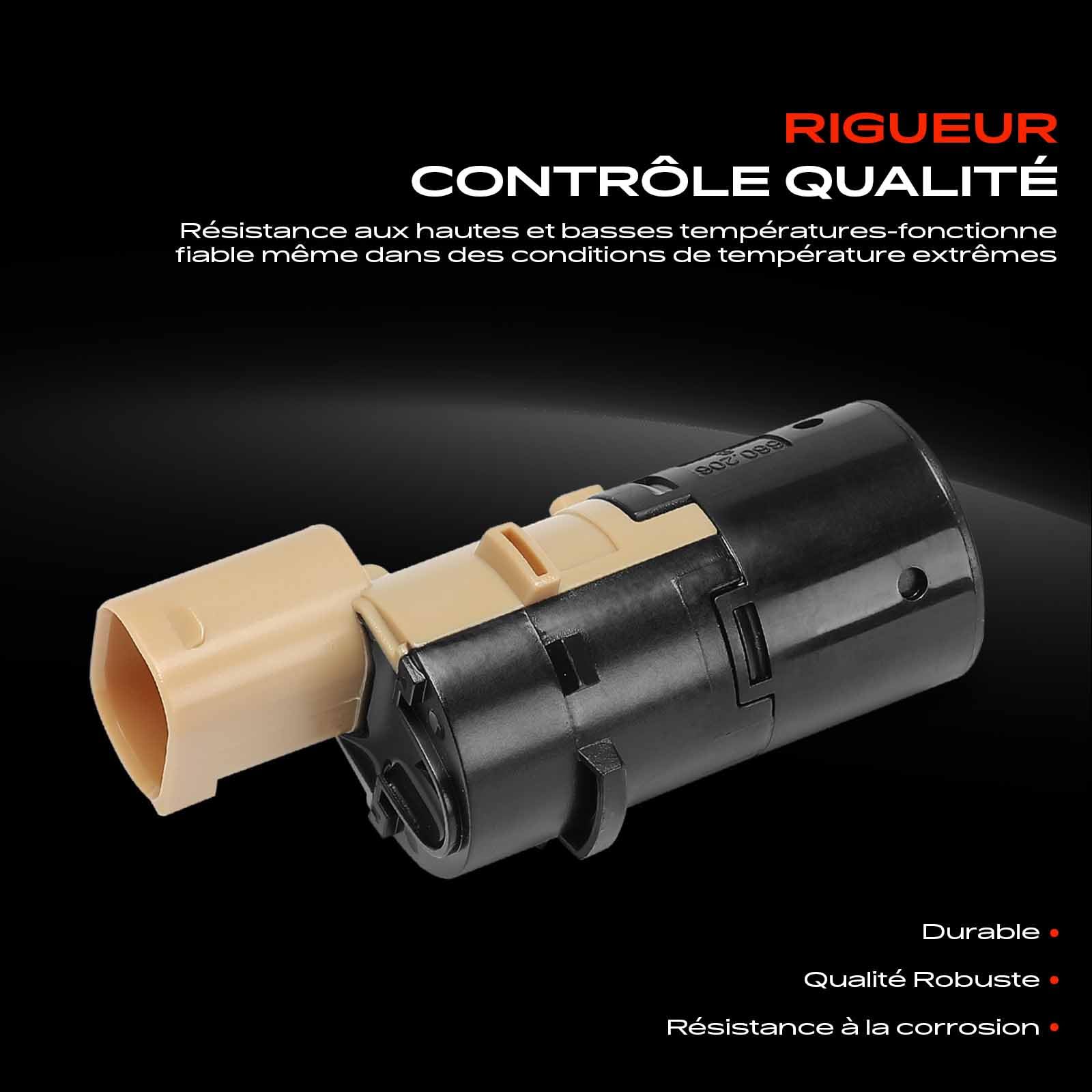 Frankberg 4 capteurs de stationnement arrière PDC à 3 broches 659095 | Compatible avec: 307 3A/C, C2 Enterprise JG, Berlingo/Berlingo Premier monospace GFK GJK MF, 307 SW 3H