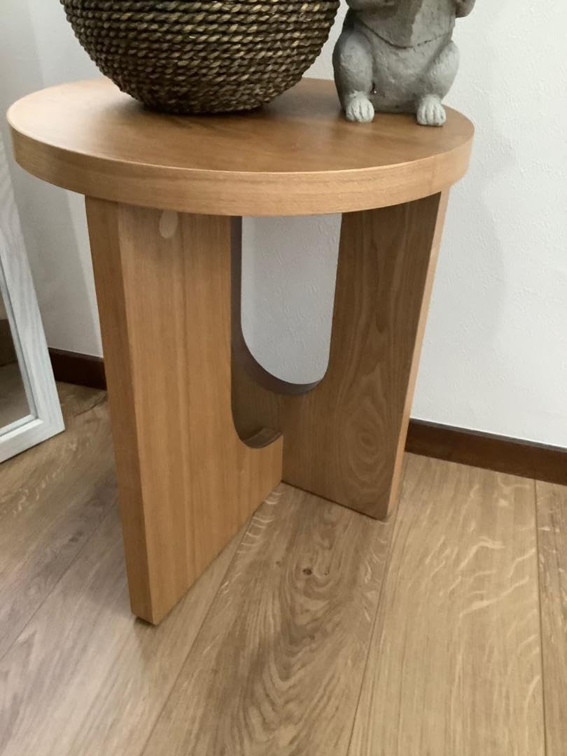 洗練された天然木製サイドテーブル ナチュラル 木製 木製 洗練された