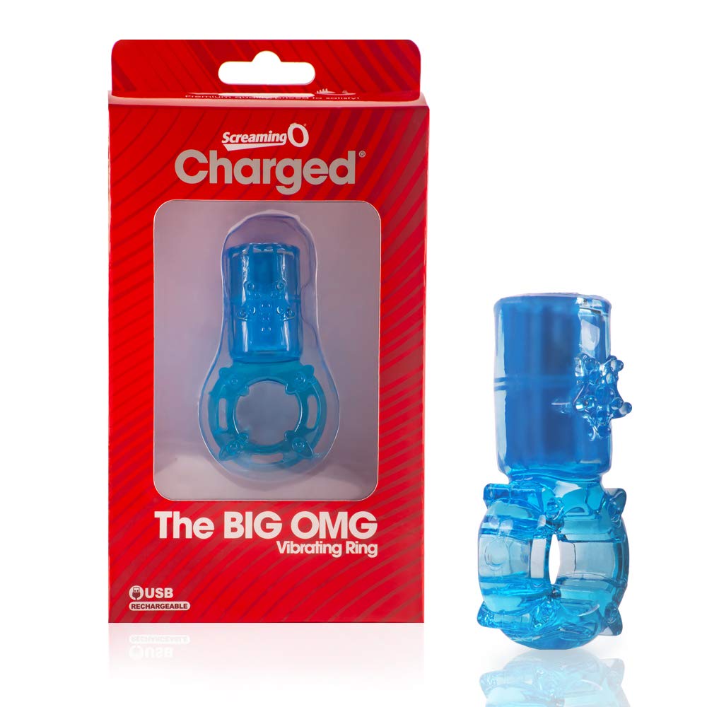 Amazon.com: Screaming O - Big OMG - Blue | Rechargeable Vibrating Cock Ring  | Penis Ring, Reusable Vibrator