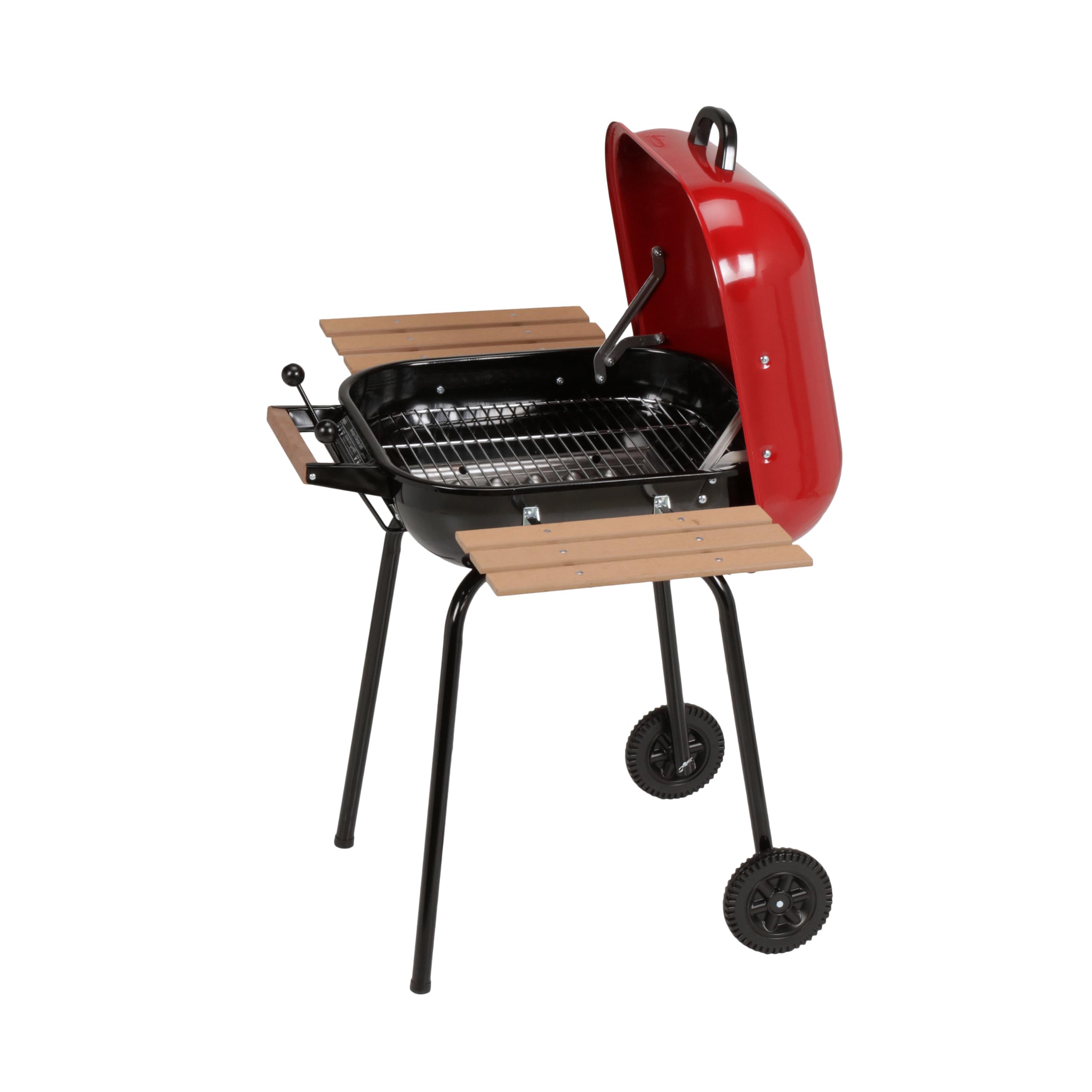 Amazon | MECO Swinger チャコールBBQ グリル ツインテーブルRed Amazon | MECO Swinger チャコールBBQ グリル ツインテーブルRed