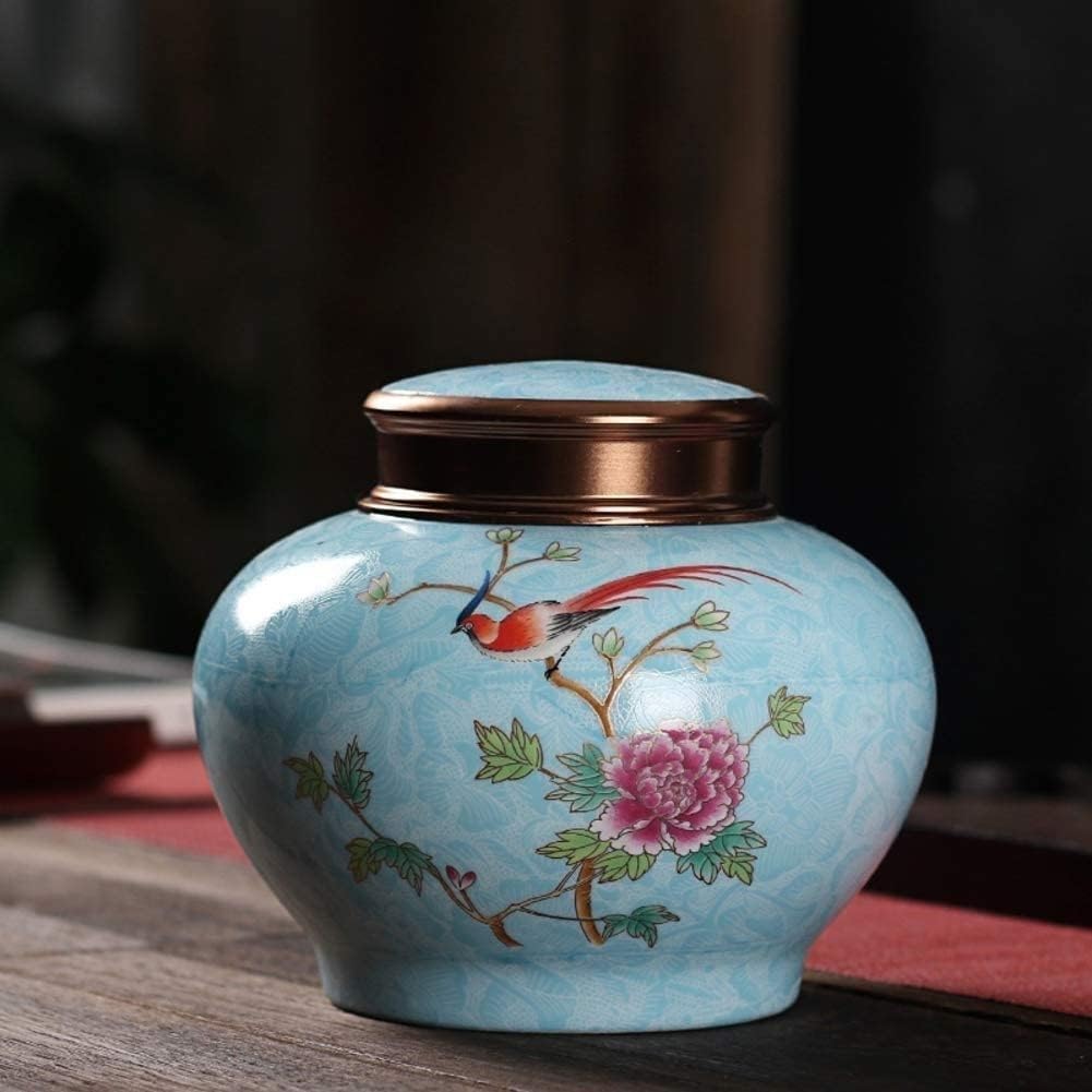 Vase Desktop Porcelain Vases Ginger Jar Home Table Ceramic Chinese Centerpieces Decorative B H14xw13cm Rustic Decor(D)