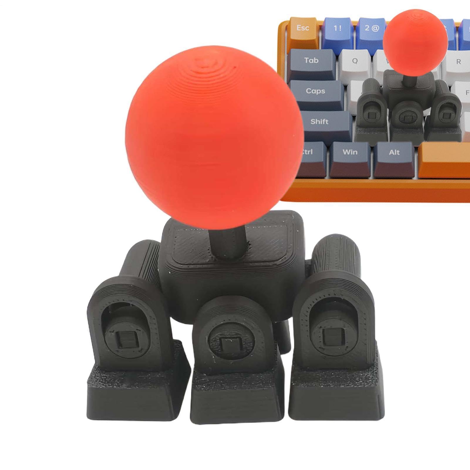 Joystick Keycap Tastiera, Attacco a Pulsante a Rilascio Rapido, Tastiera Meccanica Controller Gioco Joystick, per Arcade, Esports, Modding, Digitazione, Editing Video, Appassionato, Streaming, Lavoro