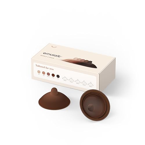 Miniatura 1 de Emulait Boquilla para biberón, paquete de 2 unidades, tamaño mediano, 0.709 in