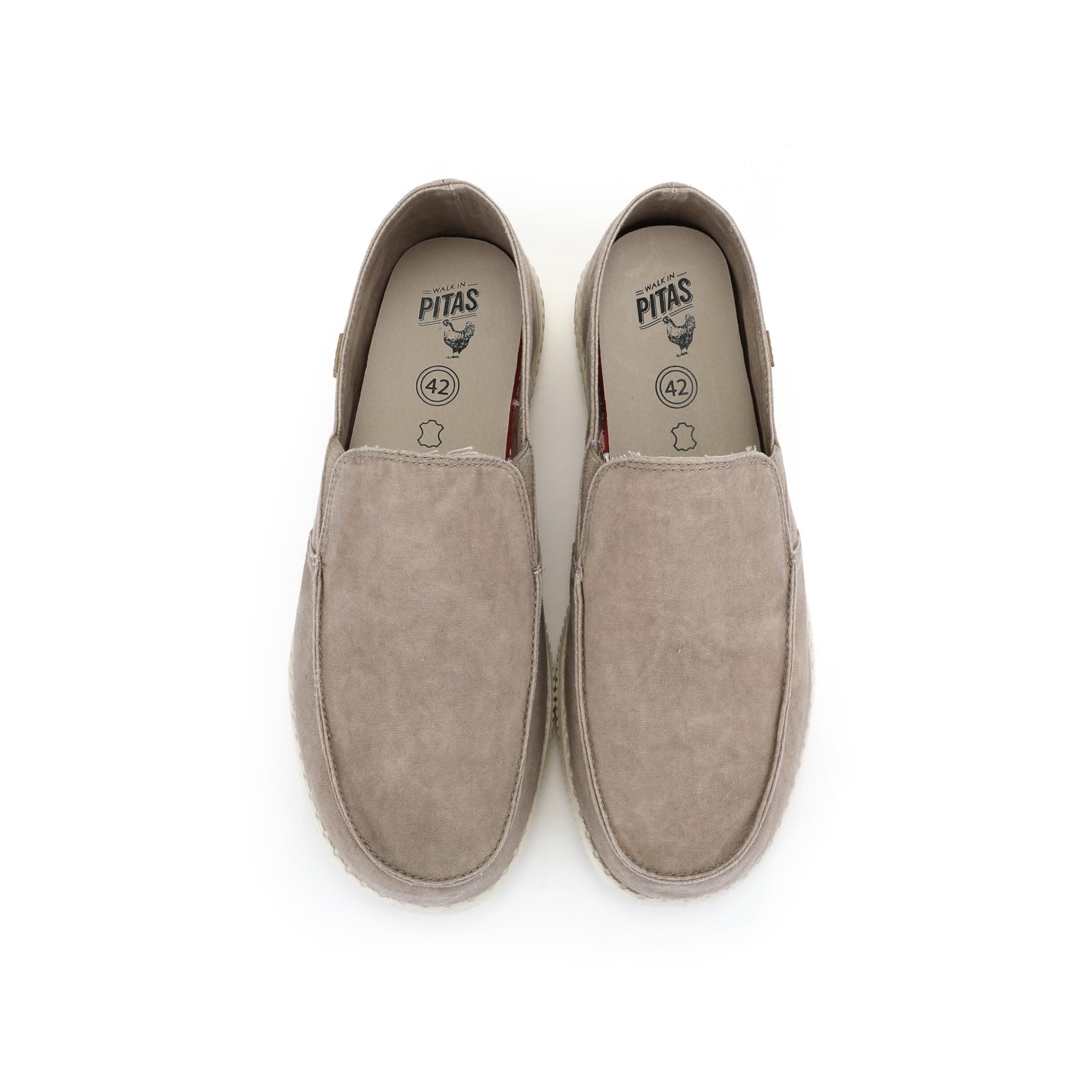 WALK IN PITAS | WP150 Slip on Washed | Mocassins pour Hommes | Chaussures Bateau | Slipon Loafers | Baskets d'été | Sneakers | Pantoufles Estivales | Chaussures de Walkinpitas