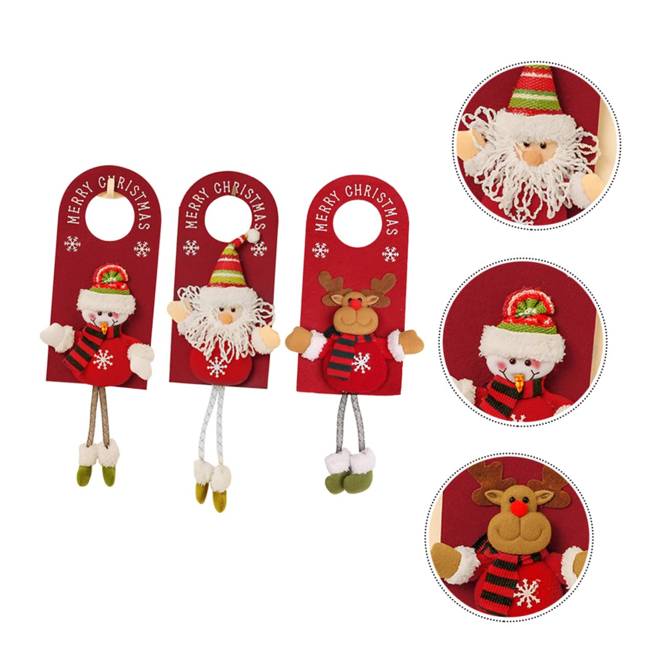ABOOFAN 9 STK Weihnachtstür hängt Weihnachtskamin zum Aufhängen Haustürschilder Christmas Tree Ornaments wrihnachtsbaumschmuck Weihnachtsdekorationen Cartoon-Türverzierungen Weihnachten