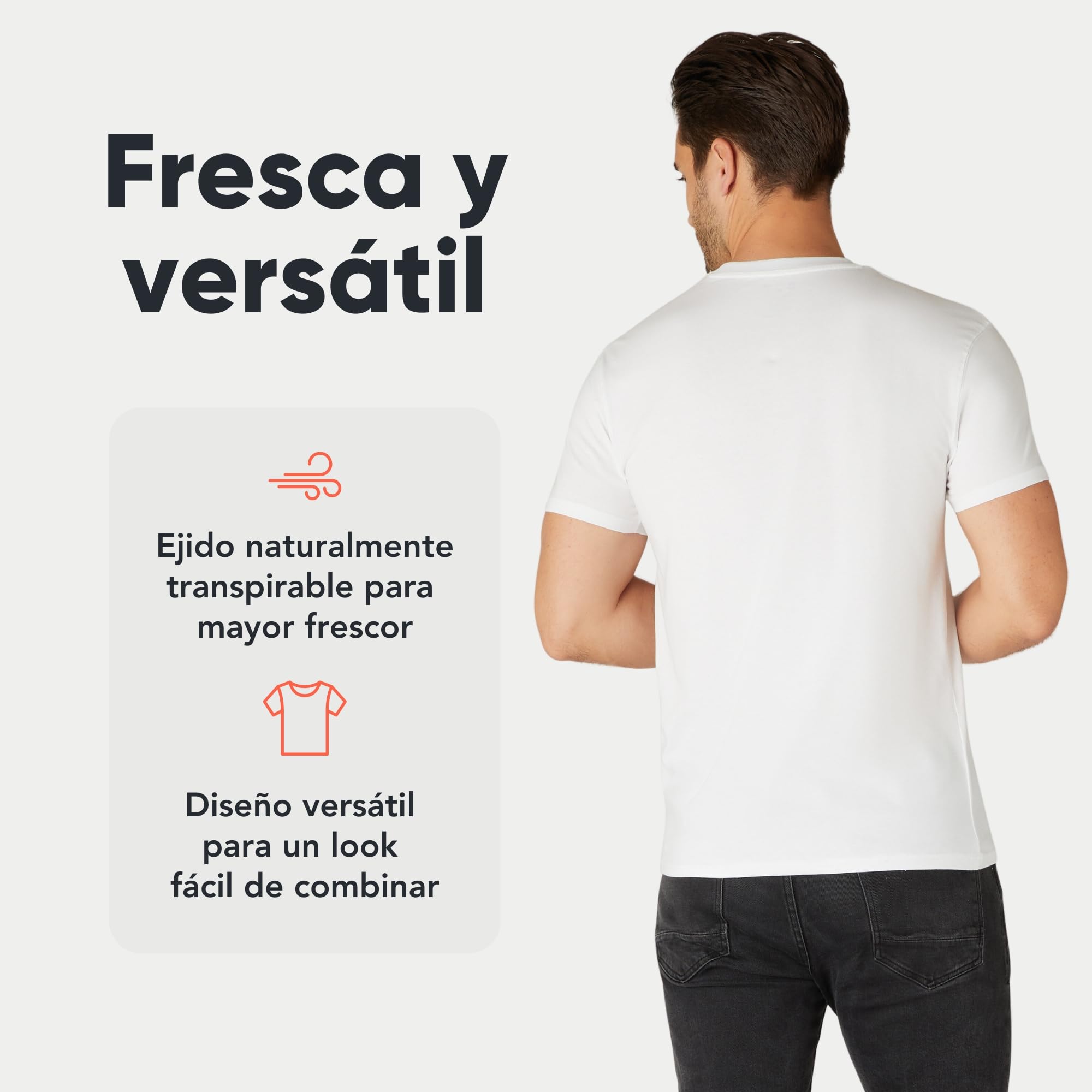 Camiseta FM London Paquete de 3/5 para Hombre - Camisetas de Peso Premium con diseño Ligeramente Ajustado