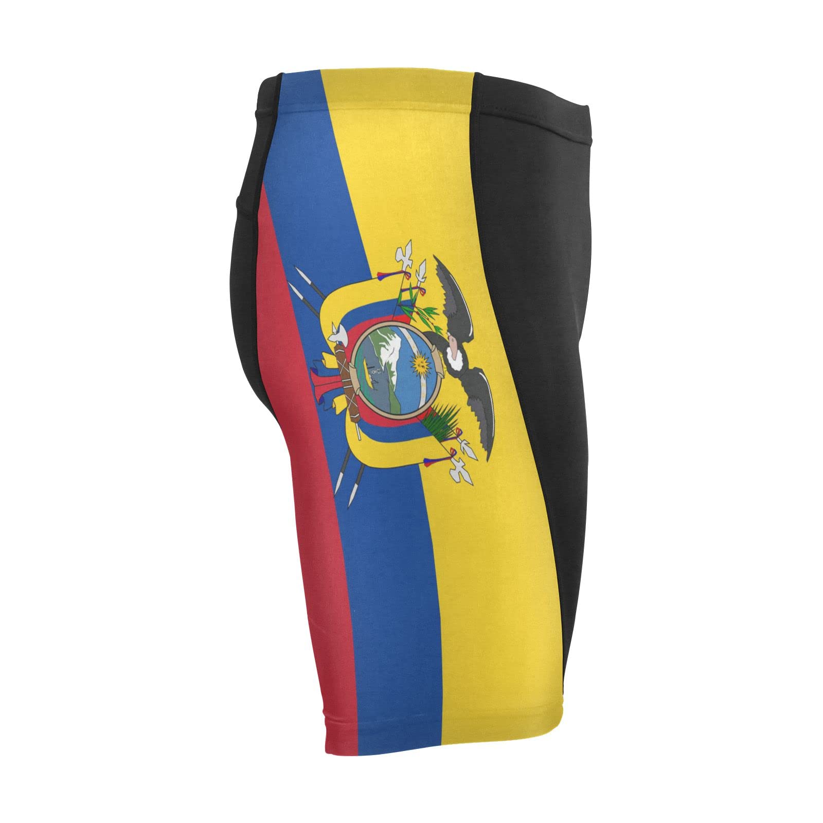 Ecuador Flag Men's Bike Shorts Padded Cycling Bicycle Biking Shorts Tight Multicolor