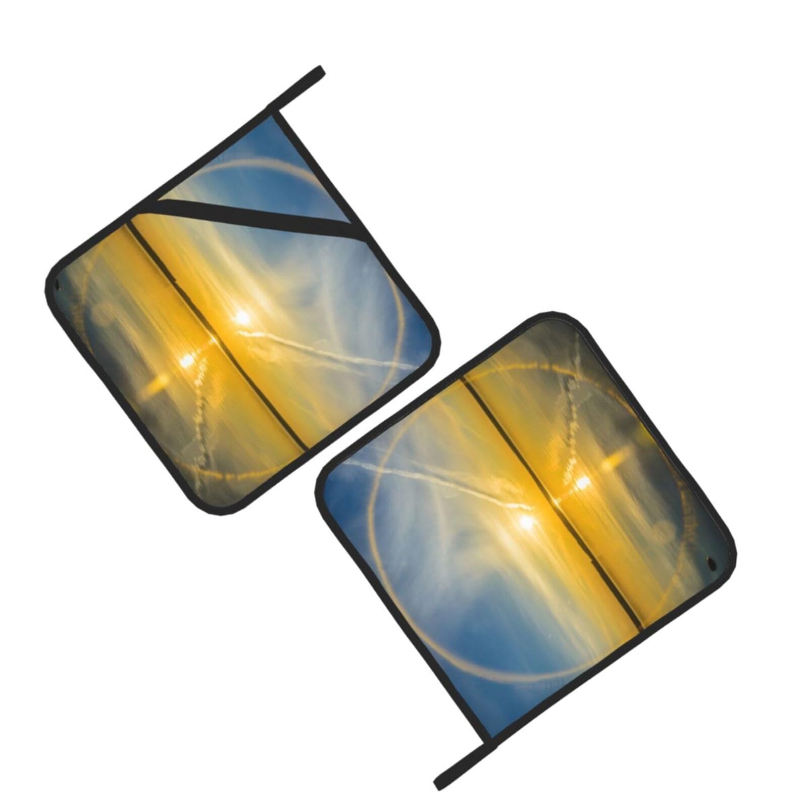 Sunrise horizon Printed Oven Pot Holders Set of 2 Pcs Heat Resistant Kitchen Microwave Potholders for Cooking Baking Grilling