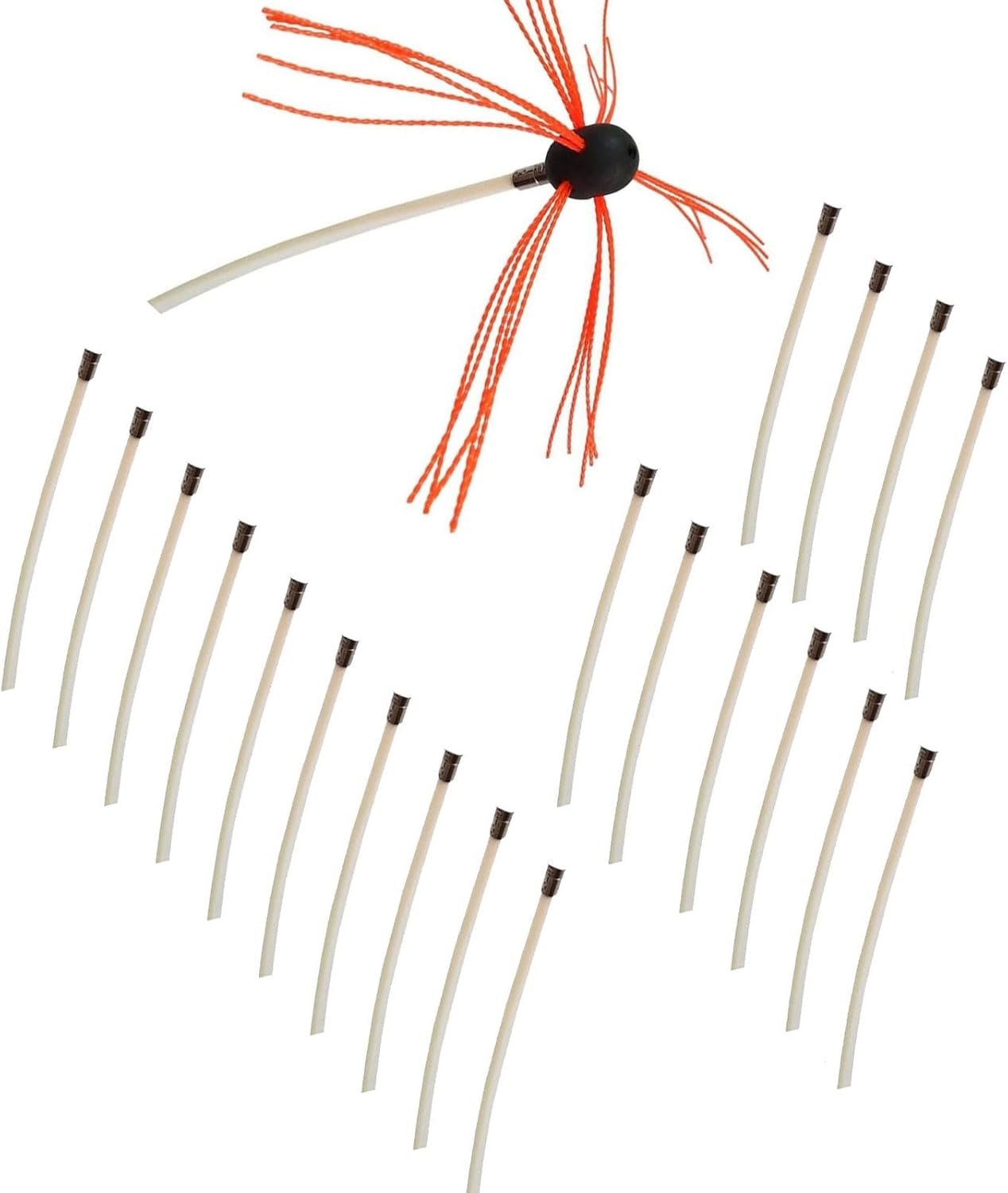 Pack of 10 43cm Flexible Flue Brush Shafts with Polyamide Bristles for Efficient Firepit and Dryer Outlet Cleansing Improving Security and Ventilation Polyamide Firepit Brush