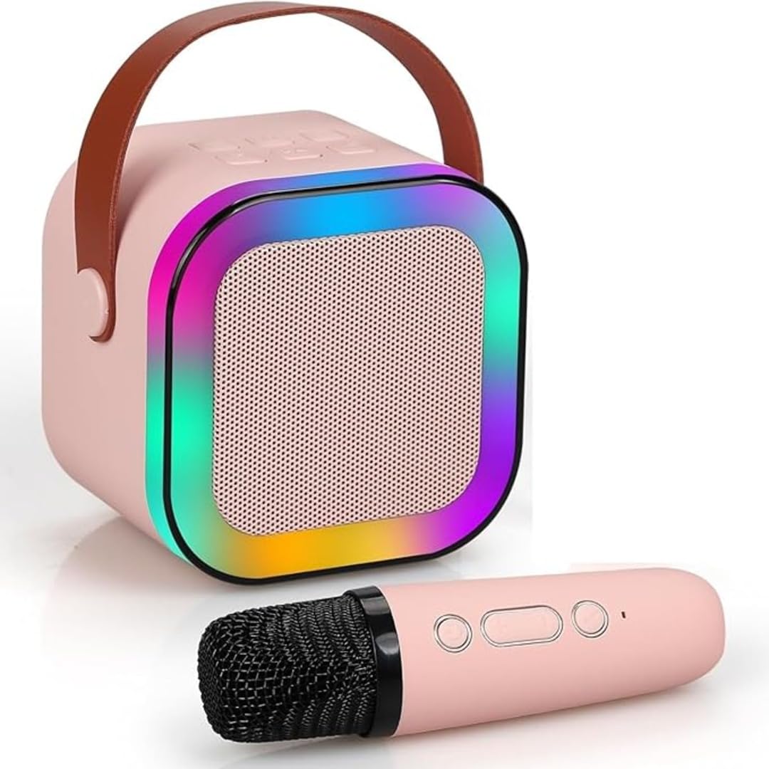 JB'S LAND 2024 Karaoke Machine for Kids with Wireless Mics 4-12 Years Old Girls Birthday Karaoke Toys Gifts for Girls Boys Ages 4, 5, 6, 7, 8, 9, 10, 12 +Year Old Birthday Family Home Christmas Party