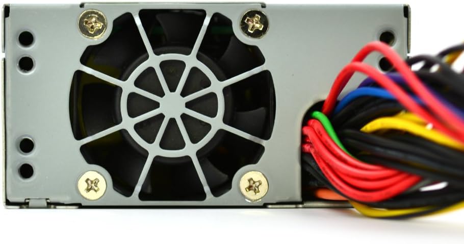 Close-up of the FSP300-60LG-5K Power Supply's AC input and ventilation grille