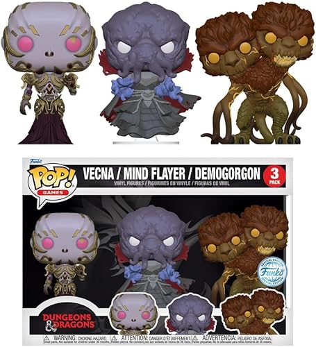 Pop! Games Dungeons & Dragons - Paquete de 3 villanos (exclusivo de GameStop)