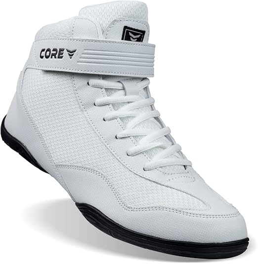 Core Worstelschoenen voor heren, dames en kinderen, antislip vechtsportschoenen, robuuste trainingsschoenen, crossfit en gewichtheffen, vechtsportschoenen met Scandinavisch design, zwart, 40 EU