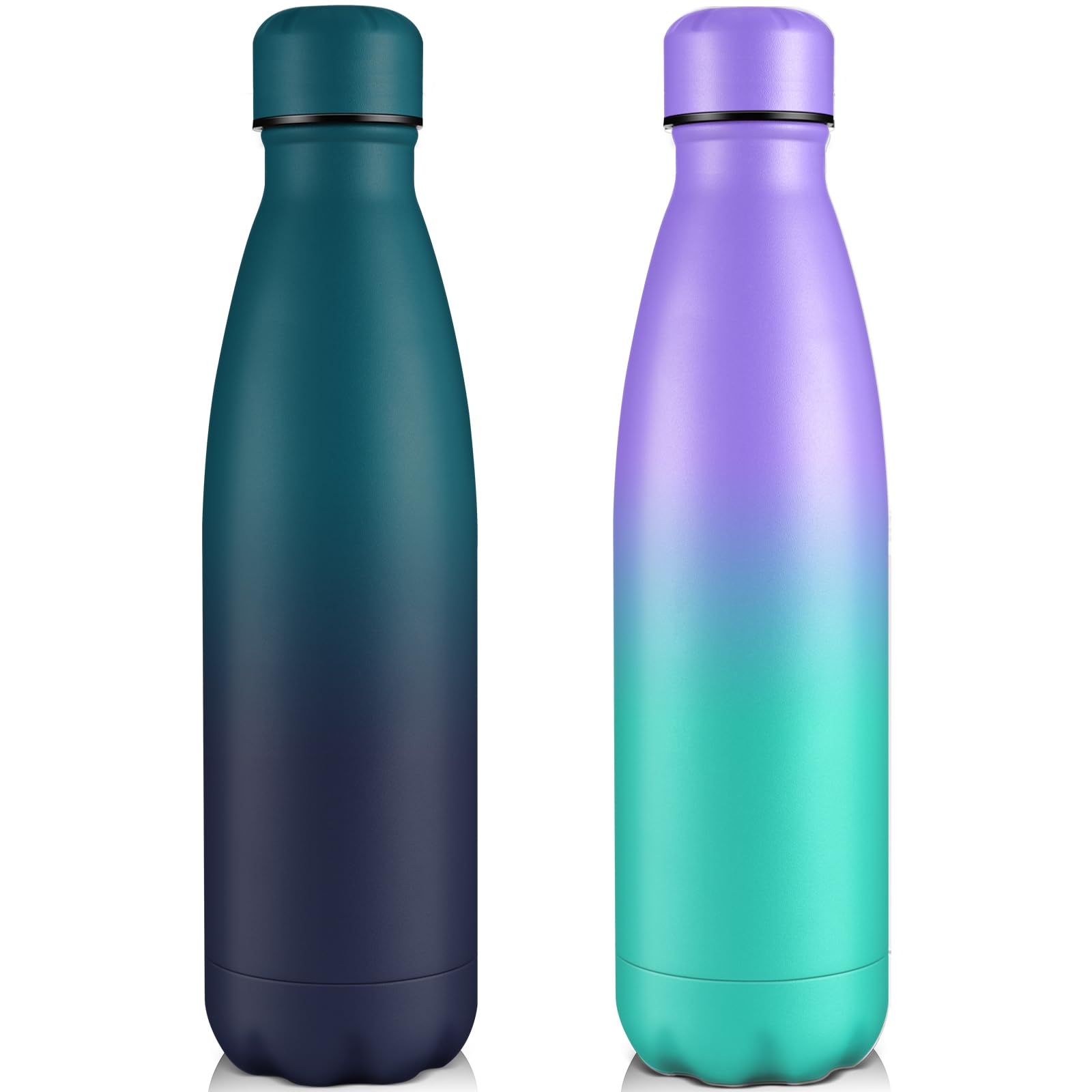 Volhoply 750ml Insulated Water Bottles, Double Wall Stainless Steel Vacuum Flask Keeps Cold 24H & Hot 12H