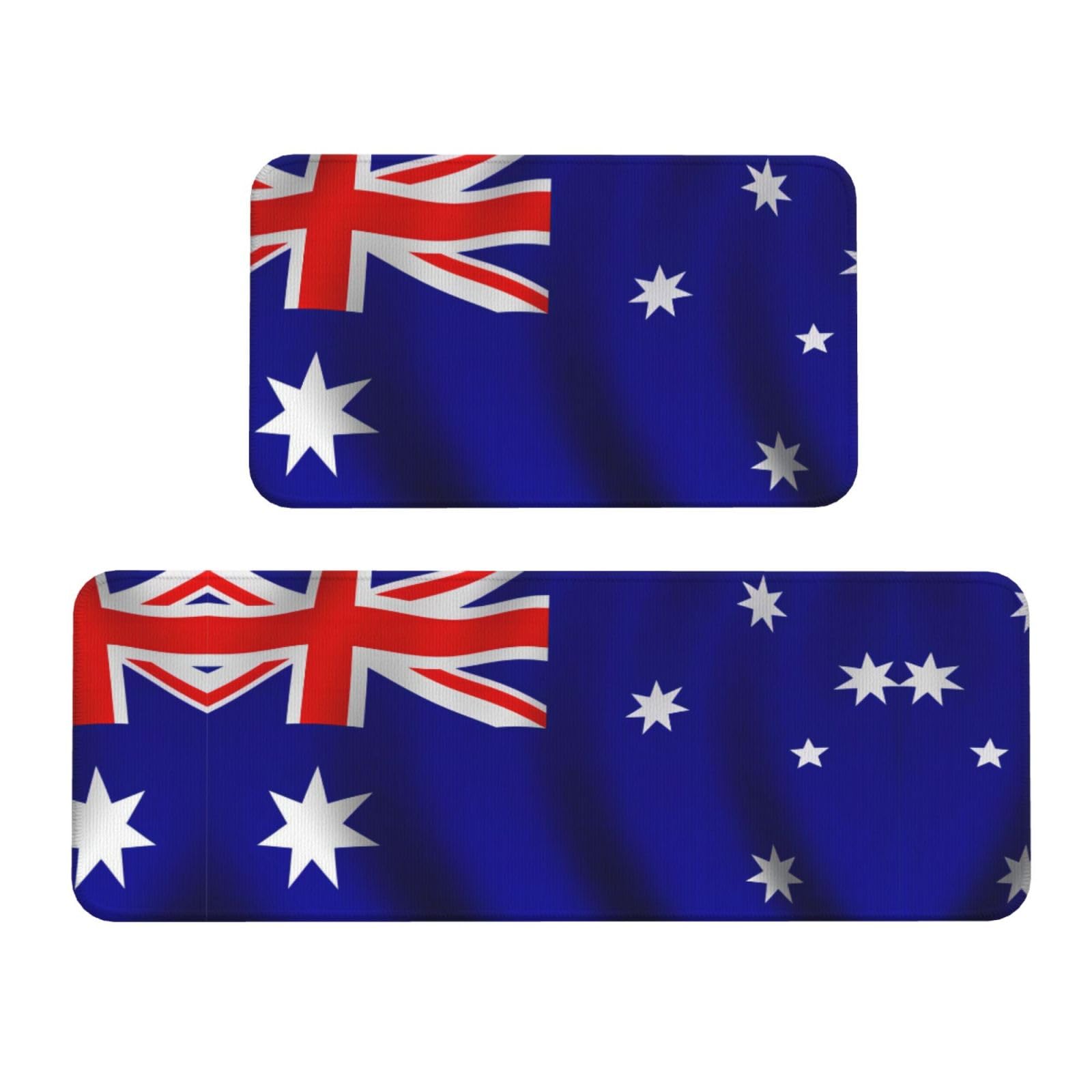 Tapis de cuisine imprimé drapeau australien antidérapants lot de 2