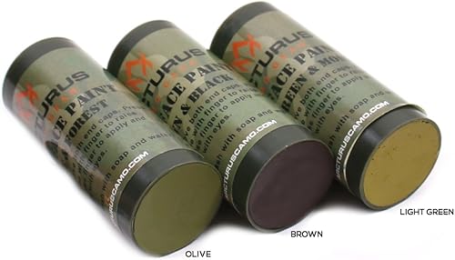 Miniatura 3 de Arcturus Camo Face Paint Sticks - 6 Camouflage Colors in 3 Double-Sided Tubes Compact Camo Concealment for Hunting, Paintball, Airsoft or Military
