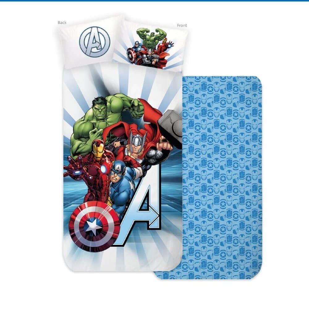 Disney Home Avengers completo letto singolo 100% cotone