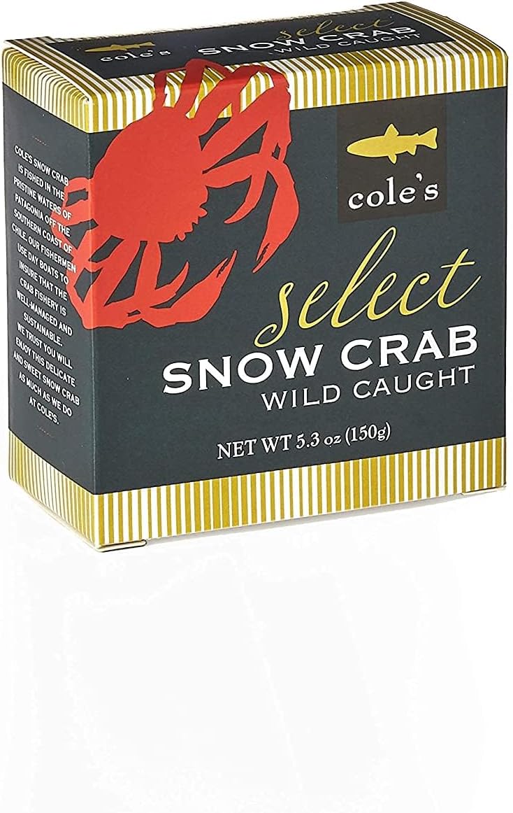 Select Snow Crab Meat - Wild Caught from Patagonian Waters of Chile- High in Protein & Omega 3 Nutrients- No Preservatives - 5.3 oz Can- 1 Can