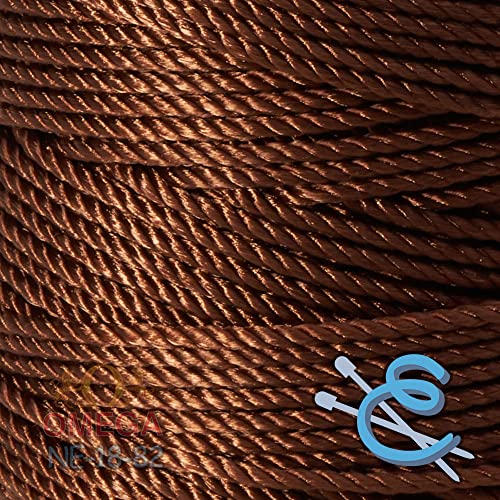 Image of Espiga No.18-100% Nylon Omega String Cord for Knitting and Crochet - 82 Brown