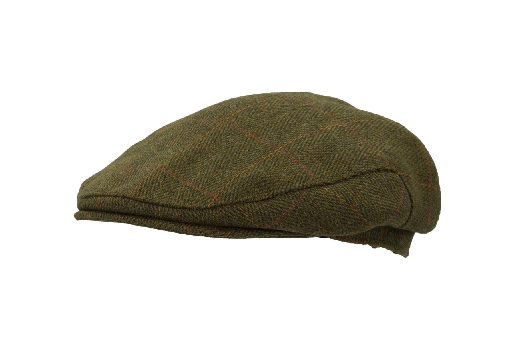 WALKER AND HAWKES - Cappello Piatto Derby Tweed Eddie con copriorecchie Pieghevoli