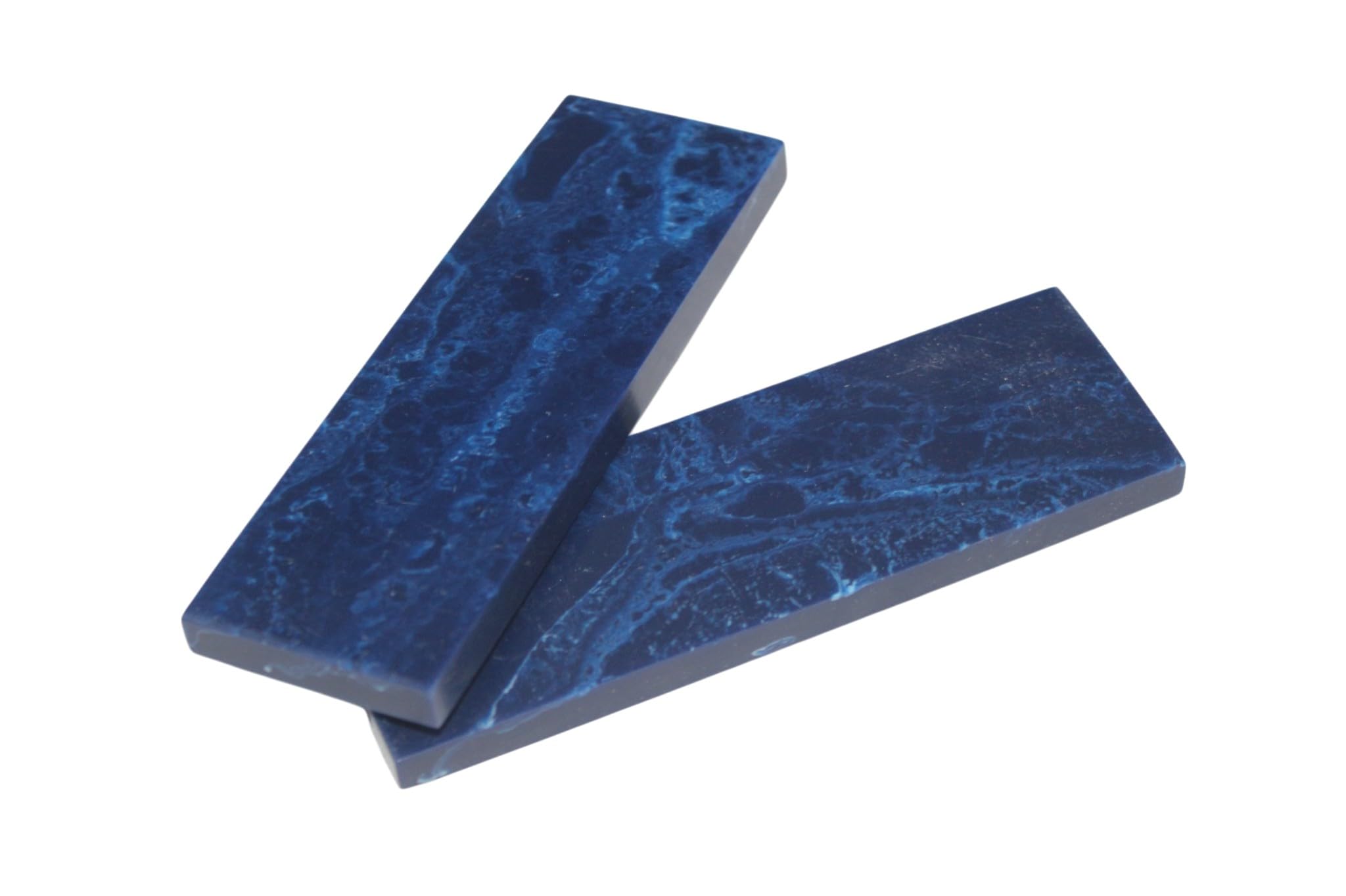 HANDTECHINDIA Resin Knife Scales Blank for DIY Crafts Knife Gun Handle Decoration, Exotic Knife Scales, Timber Handle Plate for Music Instruments (Indigo)
