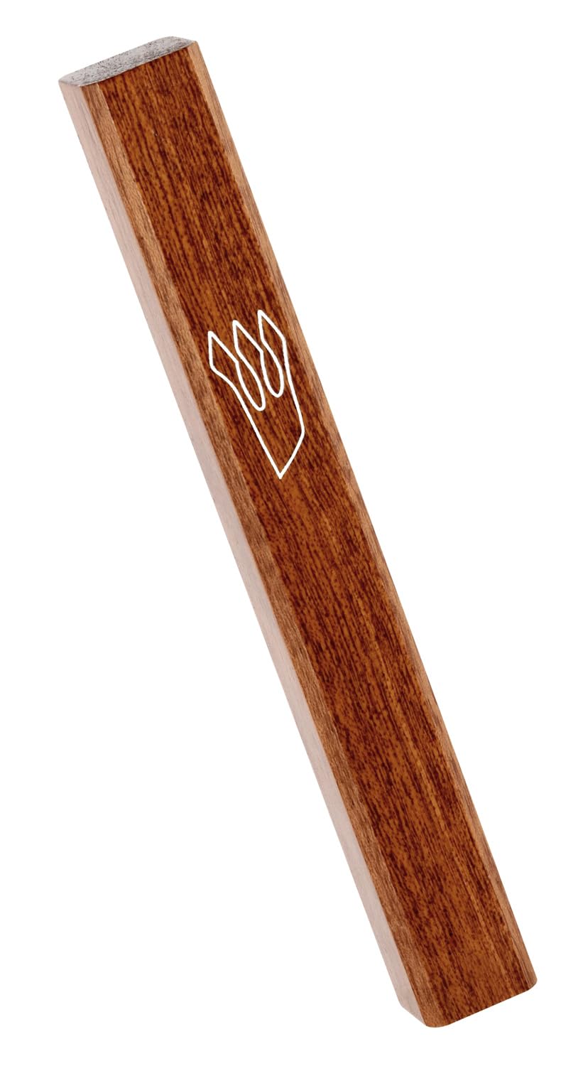 Mezouzah Peer Hastam classique en bois de 14,5 cm, le cadeau idéal pour une crémaillère