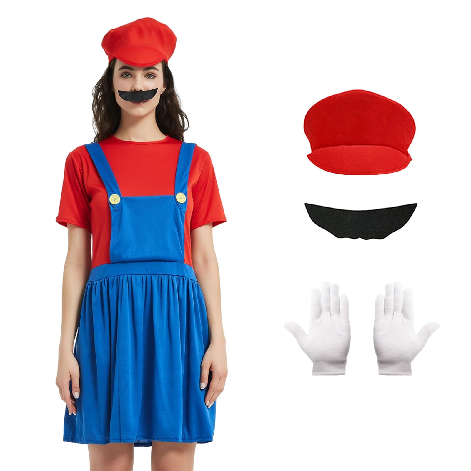 Buy Formemory Mario Bros Costume for Adult & Kids, Mario and Luigi
