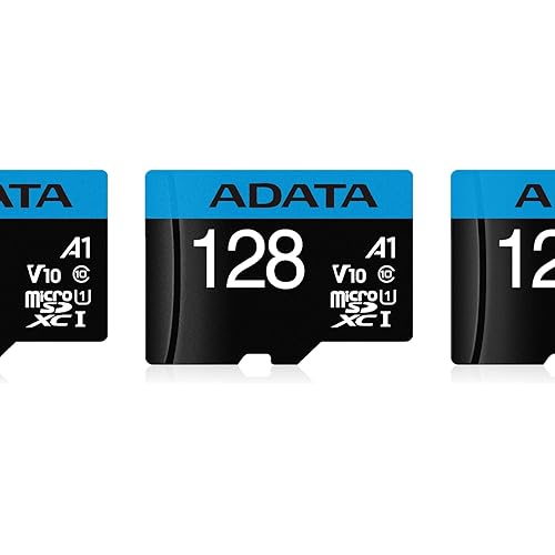 ADATA Premier 128GB MicroSDHC/SDXC UHS-I Class 10 V10 A1 Memory Card with Adapter Read up to 100 MB/s (AUSDX128GUICL10A1-RA1)