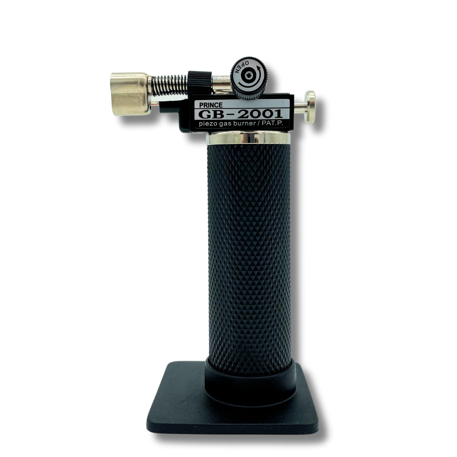 AirTech-UK Kitchen Blow Torch Refillable Butane Gas Burner - Blue Flame Gas Lighter for Cooking, Creme Brulee, Welding & Soldering, Resin Art (Gas NOT Included)