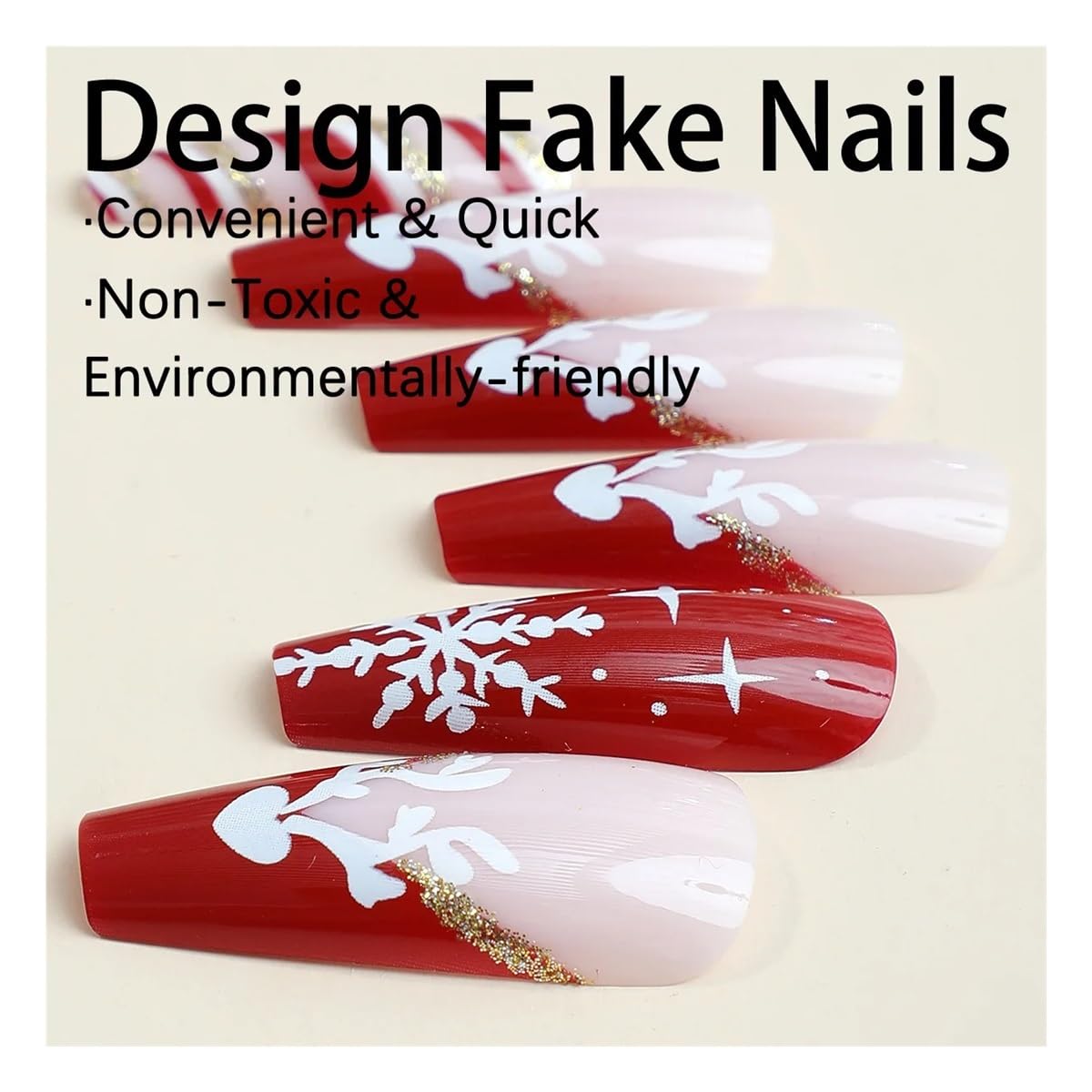 DOITOOL Weihnachts-Nagelfeilen – 12 Stück Mit Weihnachtsmotiven (doppelseitig), Für Natürliche Und Acrylnägel