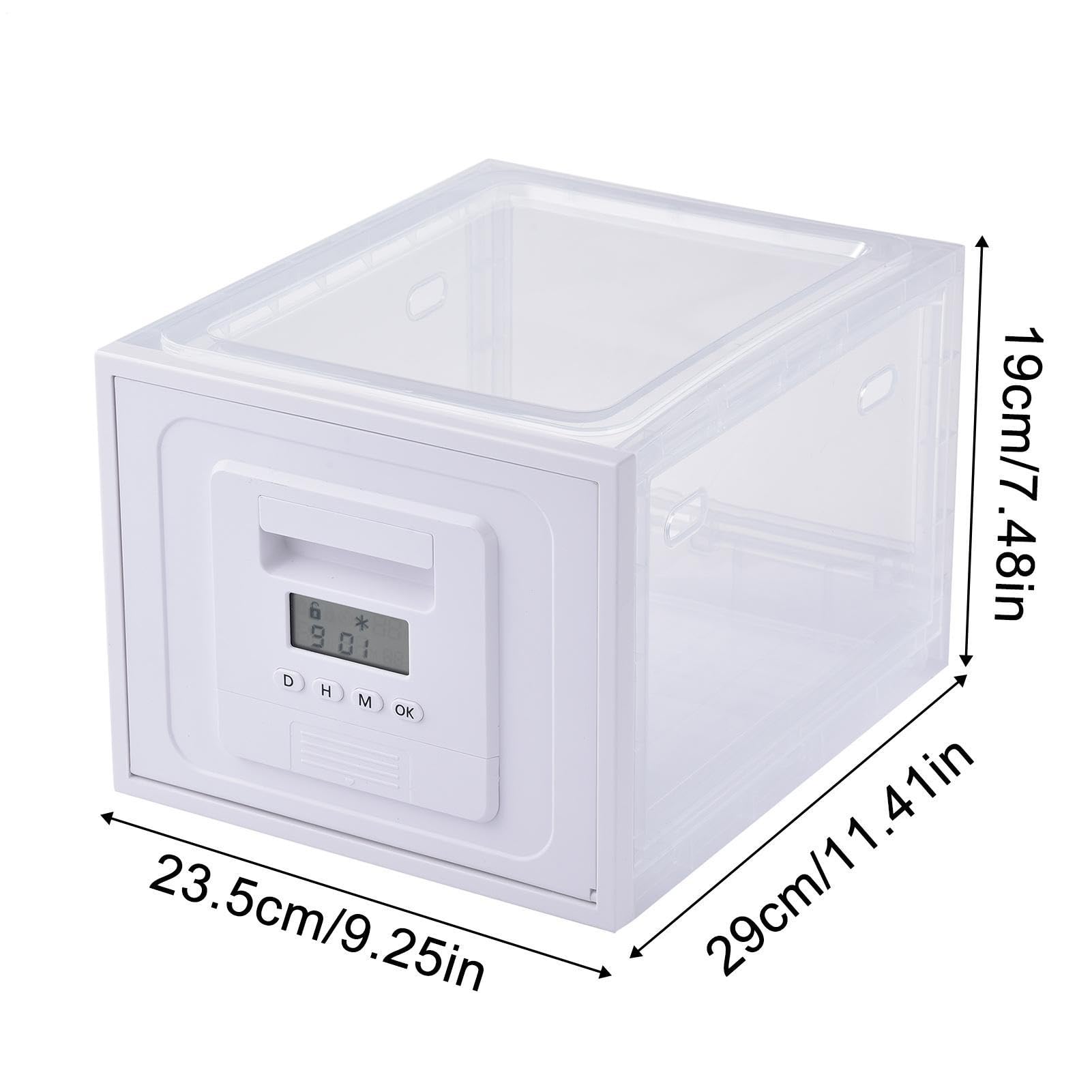Cassette di blocco per articoli personali - organizzatore di archiviazione | bloccabile | Contenitore sicuro per alimenti per cucine, frigoriferi, medicine, bottiglie di prescrizione per bambini, scatol