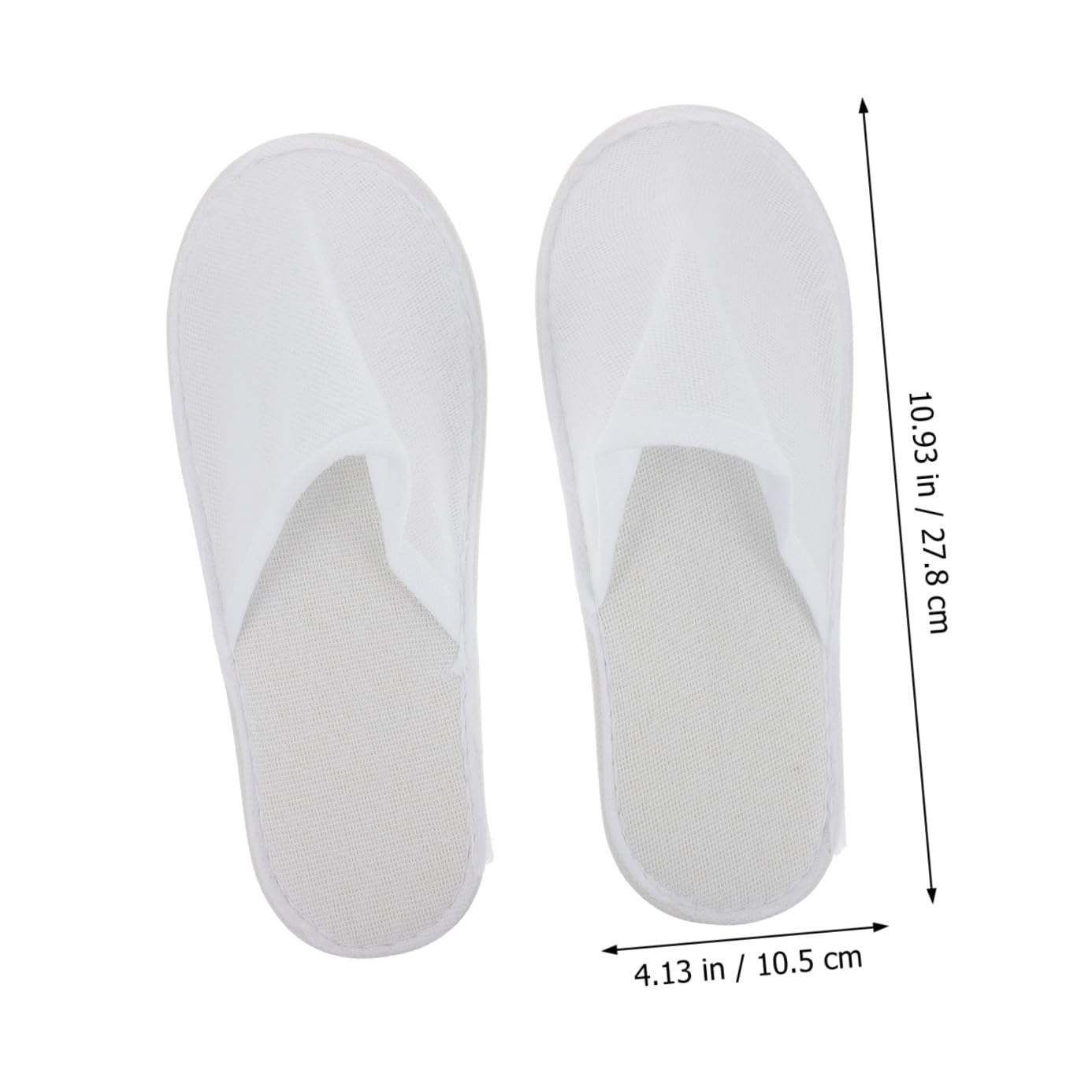 LIFKOME 20 Paia di Pantofole Monouso Unisex Nappe Bianche, Pratiche e Protettive per Ospiti, per Uso Hotel e Viaggi