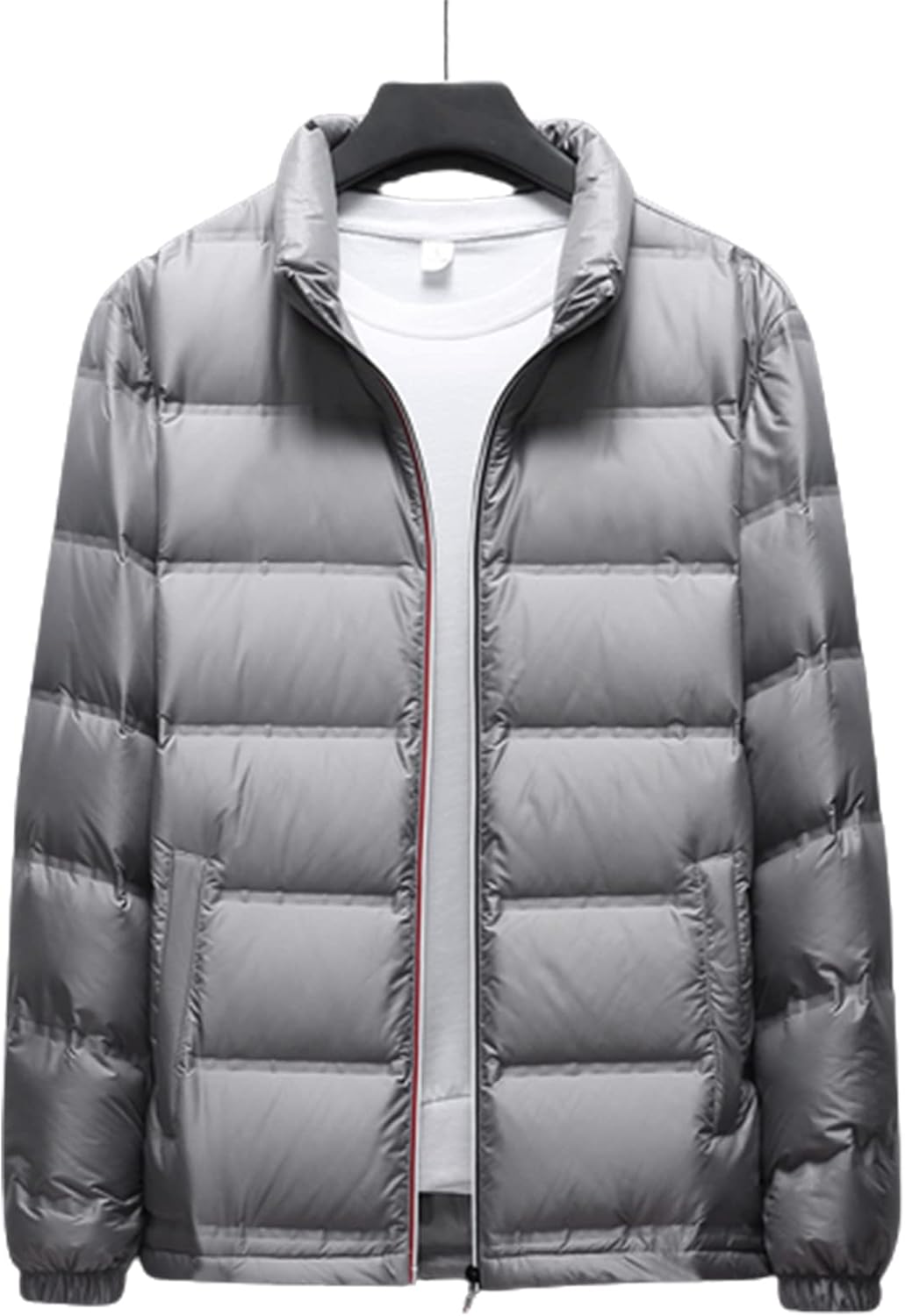 Mens Puffer Jackets Ultra Light Warm Down Coat 80% Duck Down Ultra Light Stand Collar Waterproof Clothing