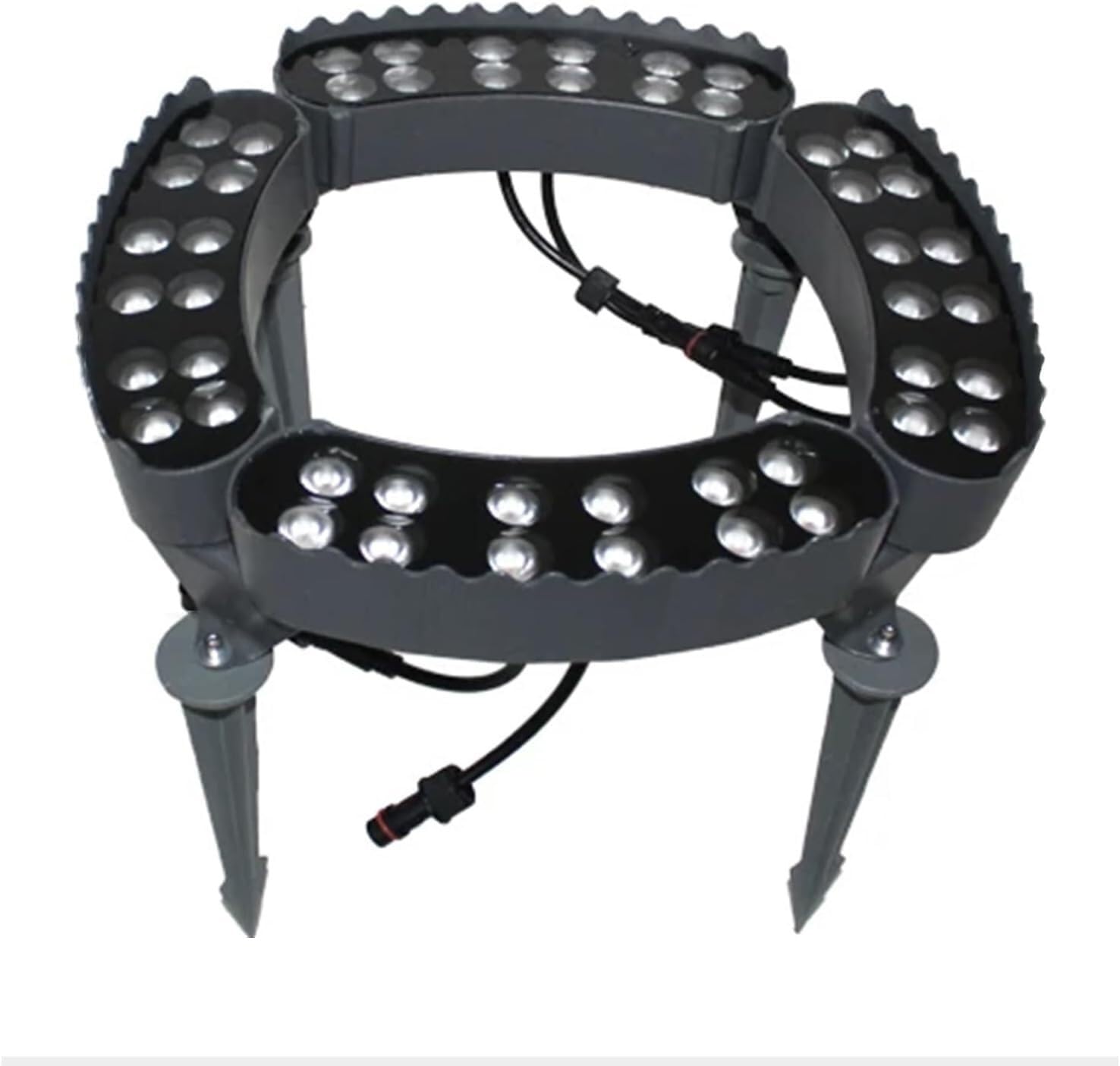 k3Mq9Rw Solar Tree Lights Palm Tree Ring Light RGB Landscape Lighting Set, Ideal For Garden/Patio Decor(4 Packs)