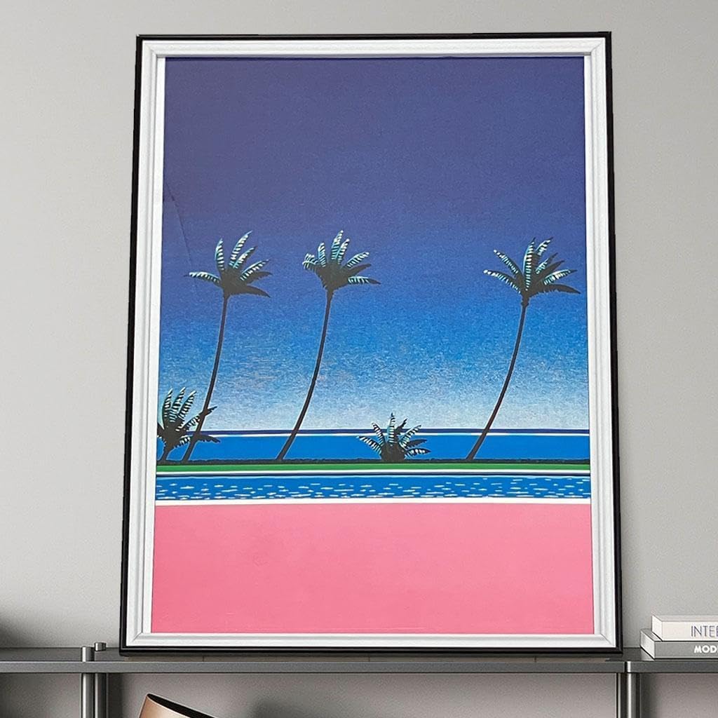 額縁.】 A2 ポスター 永井博 ピンク Q 永井一正 ポスター