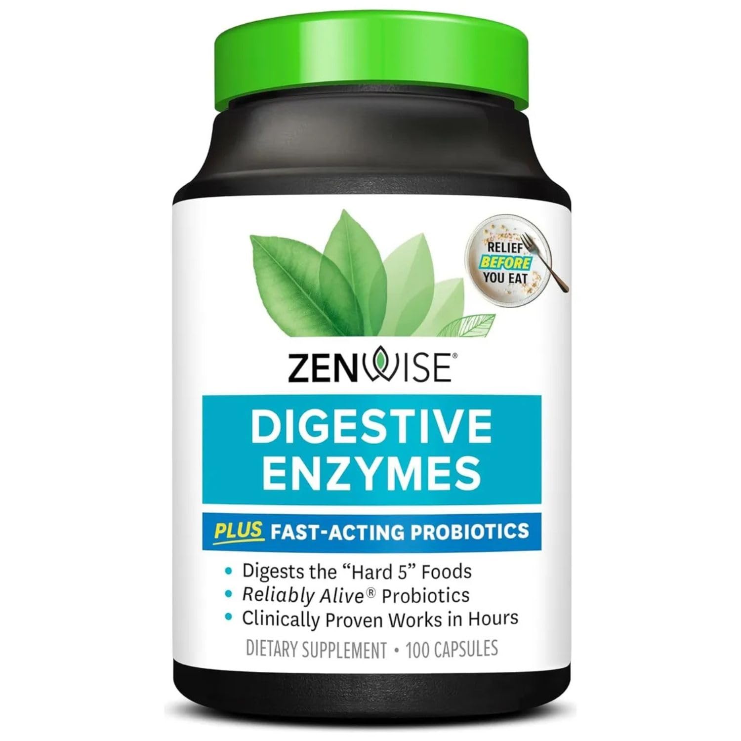Digestive Enzymes and Bromelain for Gut Health - Probiotic Multi Enzymes with Prebiotics and Probiotics for Women and Men for Digestive Health and Bloating Relief for Digestion - 100 CT