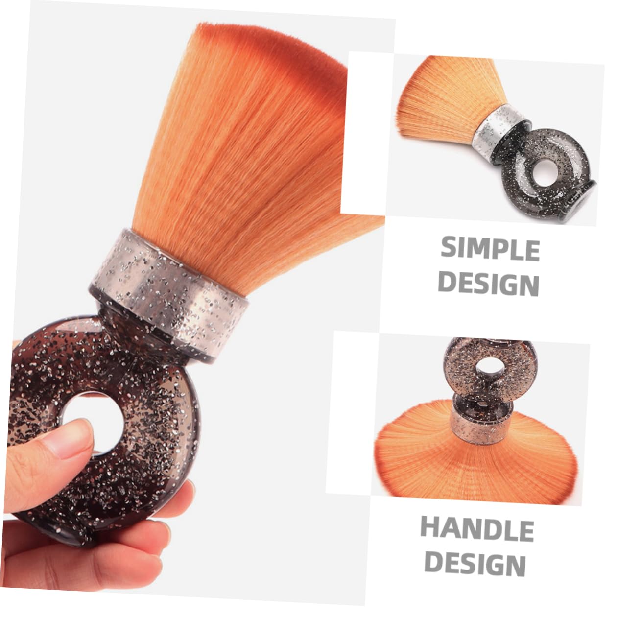 Vaguelly Men's Barber Brush Hair Duster Brush Portable Shaving Tool Beard Shaping for Hair Salon