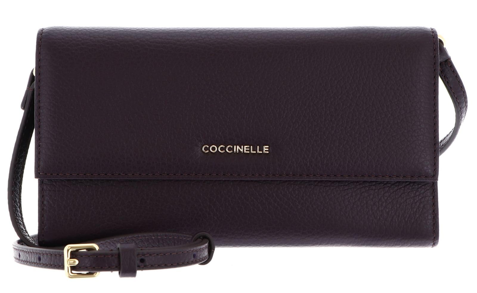 Mini bag portefeuille prune Coccinelle, le sac bandoulière compact pour tout ranger - 7