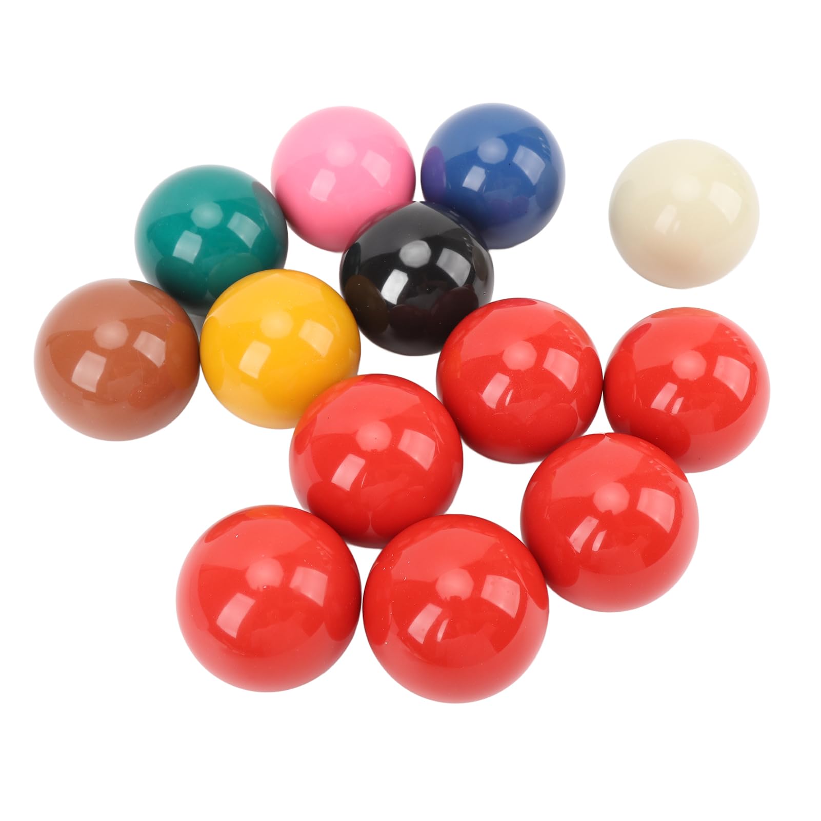 Jeu de Boules de Snooker 52,5 mm 13 Pièces, Balles de Snooker en Résine Professionnelles