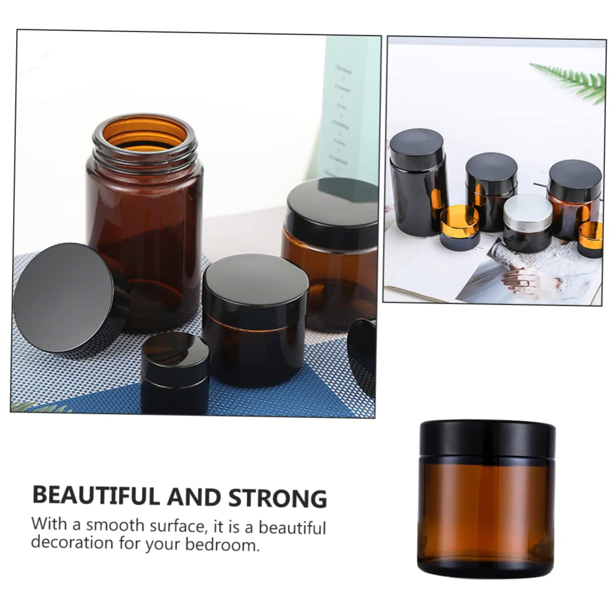 BESTYASH 15piezas Botellas de Cosméticos Vacías de Caja de Muestra Rellenable Prueba de Fugas para Botellas de Viaje y Cosméticos Faciales