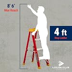 Louisville Ladder 4-Foot Étape en fibre de verre Ladder, 300-Pound Capacité de charge, type IA, L-3016-04