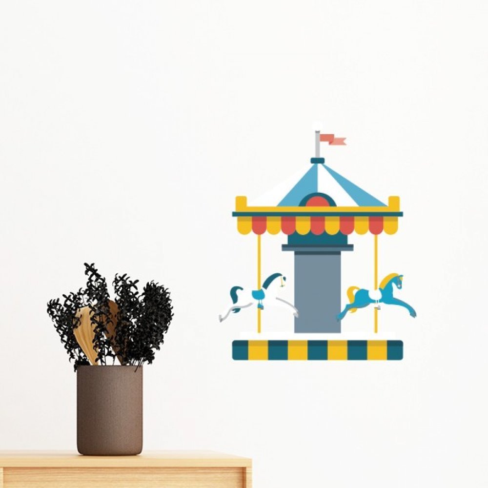 Papier peint carrousel amovible 60cm autocollant grand format DIYthinker