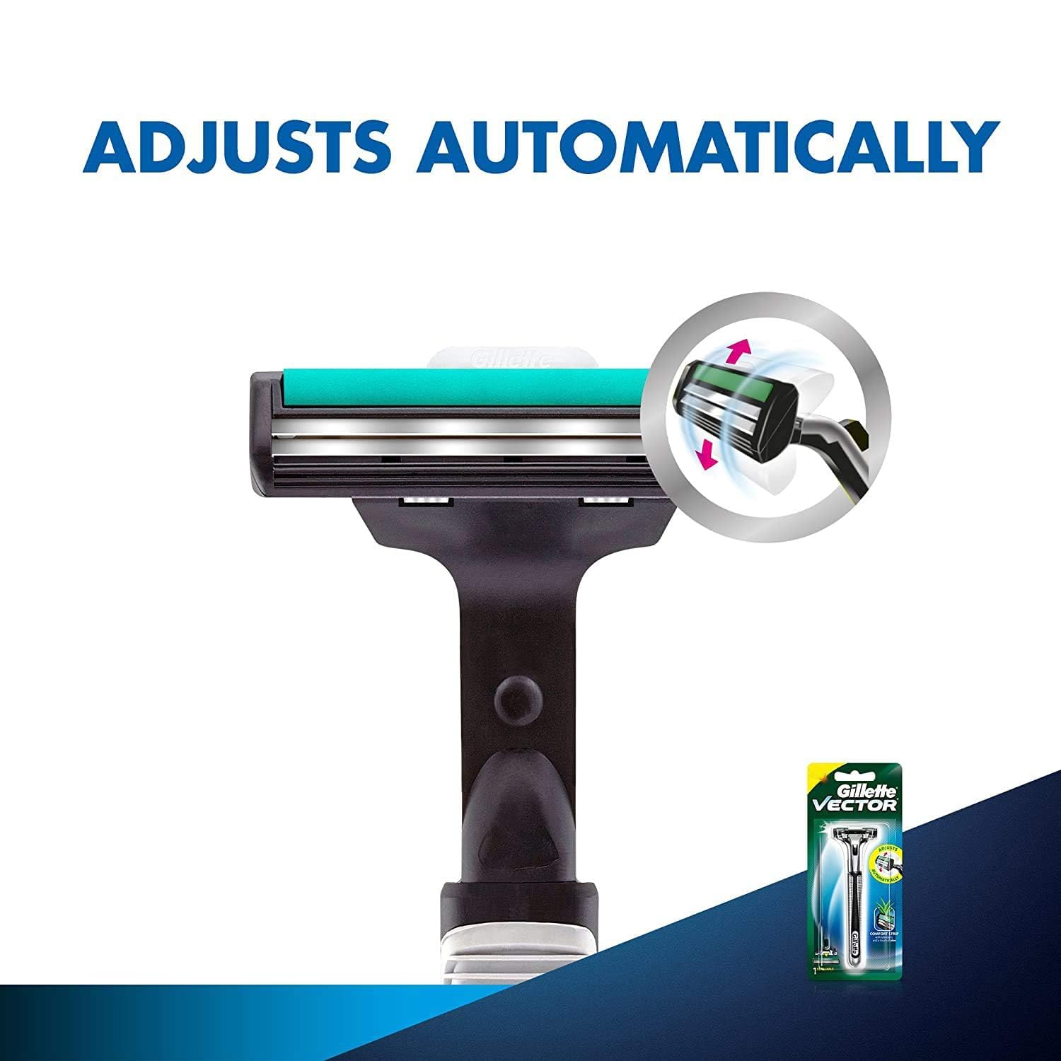 Red Gillette Vector Plus Razor Blade