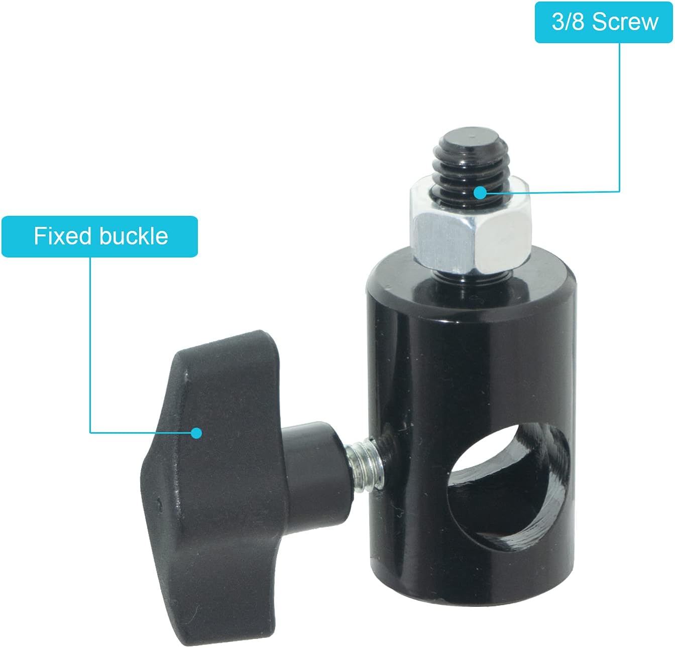WELLMAKING 2PCS Rapid Adapter Convert with 3/8" Screw DSLR Mount Bracket Multi Functional Mount Bracket Adapter, Photo Studio, Light Stand Tip Boom Arm Photo Studio Photography Accessory